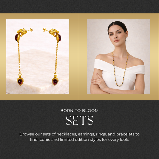 Σετ Κοσμημάτων Κόκκινο Πλεκτό & Τίγρη – Δύναμη & Ένταση